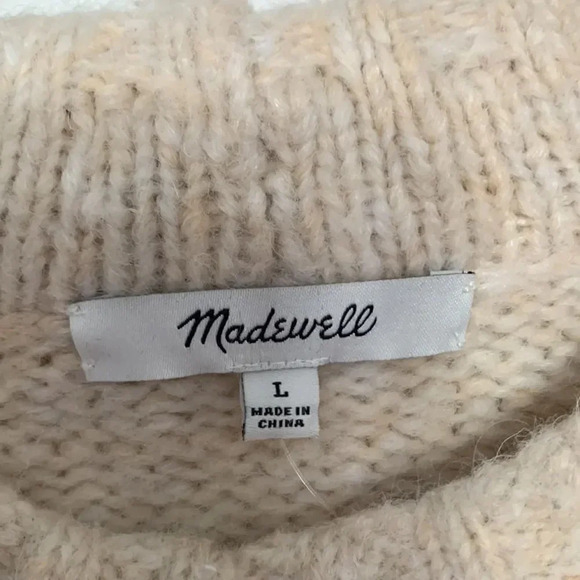 Madewell Placed Bobble Mock Neck Sweater - Picture 7 of 9